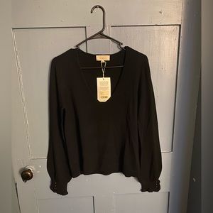 Sézane Black Alice Sweater. Size Medium.